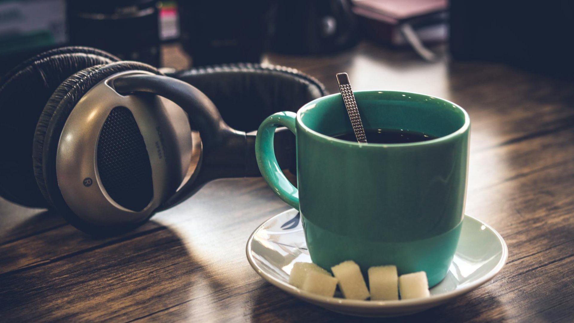 Morning coffee and podcast listening